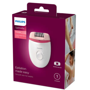 Philips Satinelle Essential Corded compact epilator BRE235/00 (White, Pink) - Image 7