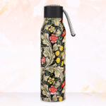 Borosil Aquasoul 600 ml Flask water Bottle (Slate)