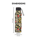 Borosil Aquasoul 600 ml Flask water Bottle (Slate) - Image 4