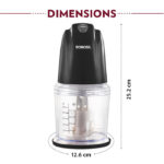 Borosil Chef Delite 260W Electric Chopper (Black) - Image 7