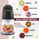 Borosil Chef Delite 260W Electric Chopper (Black) - Image 6