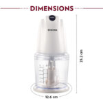 Borosil Chef Delite 260W Electric Chopper (White) - Image 7