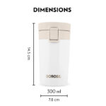 Borosil Coffeemate Insulated Mug 300 ml (White) - Image 6