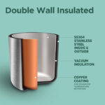 Milton Duo DLX 500 Thermosteel Water Bottle 500 ml (Silver) - Image 5