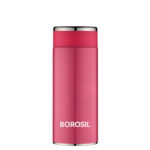 Borosil Hydra Travelsmart 360 ml Stainless Steel Water Bottle Pink, Leak Proof, Double Wall Insulated | Hot & Cold