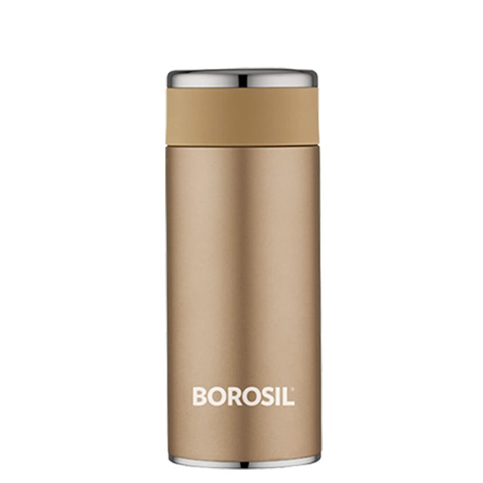 Travelsmart360RG1 Borosil Hydra Travelsmart 360 ml Water Bottle (Rose Gold) - Image 1