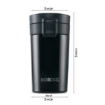 Borosil Coffeemate Insulated Mug 300 ml (Black) - Image 2