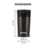 Borosil Coffeemate Insulated Mug 300 ml (Mocha) - Image 5