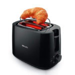 Philips HD2583/90 600 Watts 2-Slice Pop up Toaster with Integrated Bun Rack (Black)