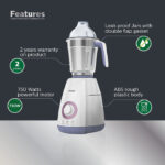 Philips HL7701/01 Mixer Grinder 4 Jar 750W - Image 2