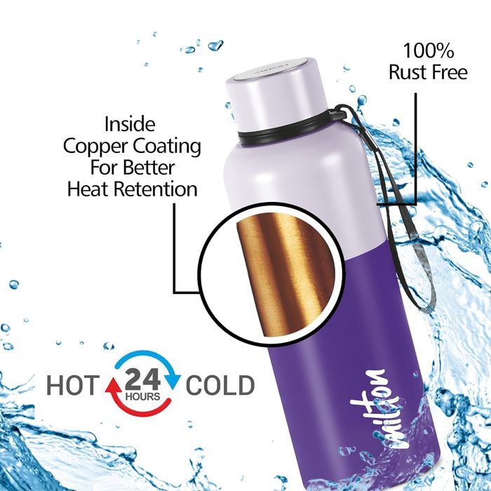 Milton Ancy 500 Thermosteel Water Bottle (Violet)