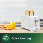 Philips HD4815/01 800 W Pop Up Toaster (White) - Image 2