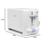 Philips HD4815/01 800 W Pop Up Toaster (White) - Image 6