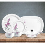 Milton Lissome 31 Pcs Melamine Dinner Set Diana | Lightweight, Durable & Elegant Round Dinnerware Set - Image 2