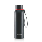 Borosil Trek 700 ml Flask Water Bottle Long-Lasting Coolness (Black)