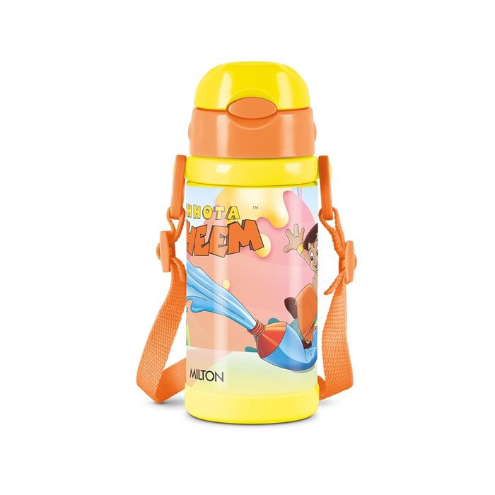 Milton Charmy 350 Chota Bhim Thermosteel Vacuum Insulated Kids Bottle Safe, Stylish & Kid-Approved