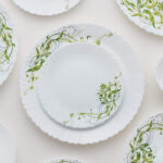 Larah by Borosil Erba Opalware 33 pcs Durable & Beautiful Dinner Set - Image 3