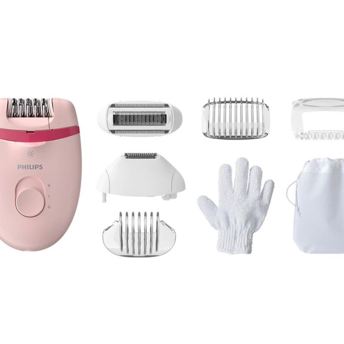 Philips BRE285/00 Satinelle Essential Corded compact epilator (Pink)