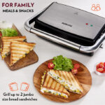 Borosil Jumbo 180° Grill Sandwich Maker for Effortless Grilling - Image 2