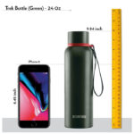 Borosil Trek 700 ml Flask Water Bottle Smart Hydration On-the-Go (Green) - Image 5