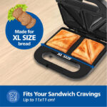 Philips HD3000/80 4-Slice Sandwich Maker – 800 W UHD Plates - Image 2