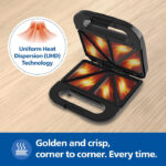 Philips HD3000/80 4-Slice Sandwich Maker – 800 W UHD Plates - Image 4