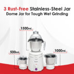 Sujata Dynamix Mixer Grinder 900 Watts (White) - Image 2