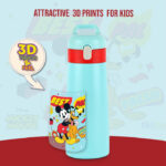 Cello Gulp 3D Touch & Feel One Click Push Thermosteel Flask, 490 ml - Image 6