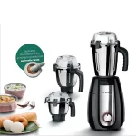 Bosch MGM6632MIN Mixer Grinder 750W TrueMixx Style with 3 Jars, Pounding Blade & Active Flow Breaker Black | Heavy Duty
