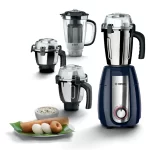 Bosch MGM6642DIN Mixer Grinder 750W TrueMixx Style with 4 Jars Pounding Blade Active Flow Breaker Blue - Image 4