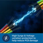 Philips HD4934/00 Induction Cooktop 1300W with Triple MOV 4kW Surge Protection & Soft Touch Control | Compact Electric Stove - Image 4