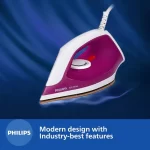 Philips Compact Dry Iron DST0610/30 | 1000W Lightweight Dry Iron with Non-Stick Soleplate - Image 4