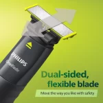 Philips OneBlade Face Hybrid Trimmer QP1424/10 | Trim, Edge & Shave | Waterproof | Dual Protection Technology - Image 4