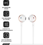 JBL T205BT Bluetooth Headset (Rose Gold, In the Ear) | Wireless Neckband Earphones with JBL Pure Bass Sound - Image 2