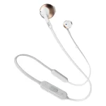 JBL T205BT Bluetooth Headset (Rose Gold, In the Ear) | Wireless Neckband Earphones with JBL Pure Bass Sound