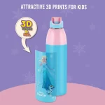 CELLO Kidzbee Uranus 900 Frosted Fun Print Water Bottle 680ml | Insulated Kids Bottle | Leak Proof Flip Cap | BPA Free - Image 5