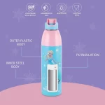 CELLO Kidzbee Uranus 900 Frosted Fun Print Water Bottle 680ml | Insulated Kids Bottle | Leak Proof Flip Cap | BPA Free - Image 4