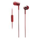 Sony MDR-EX155AP Wired In-Ear Earphones with Mic (Red) | Extra Bass Stereo Headphones - Image 4
