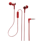 Sony MDR-EX155AP Wired In-Ear Earphones with Mic (Red) | Extra Bass Stereo Headphones