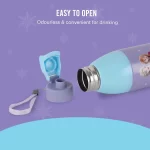 CELLO Kidzbee Uranus 900 Frozen Trio Water Bottle 680ml | Insulated Kids Bottle | Leak Proof Flip Cap | BPA Free - Image 4