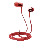 Sony MDR-EX155AP Wired In-Ear Earphones with Mic (Red) | Extra Bass Stereo Headphones - Image 2