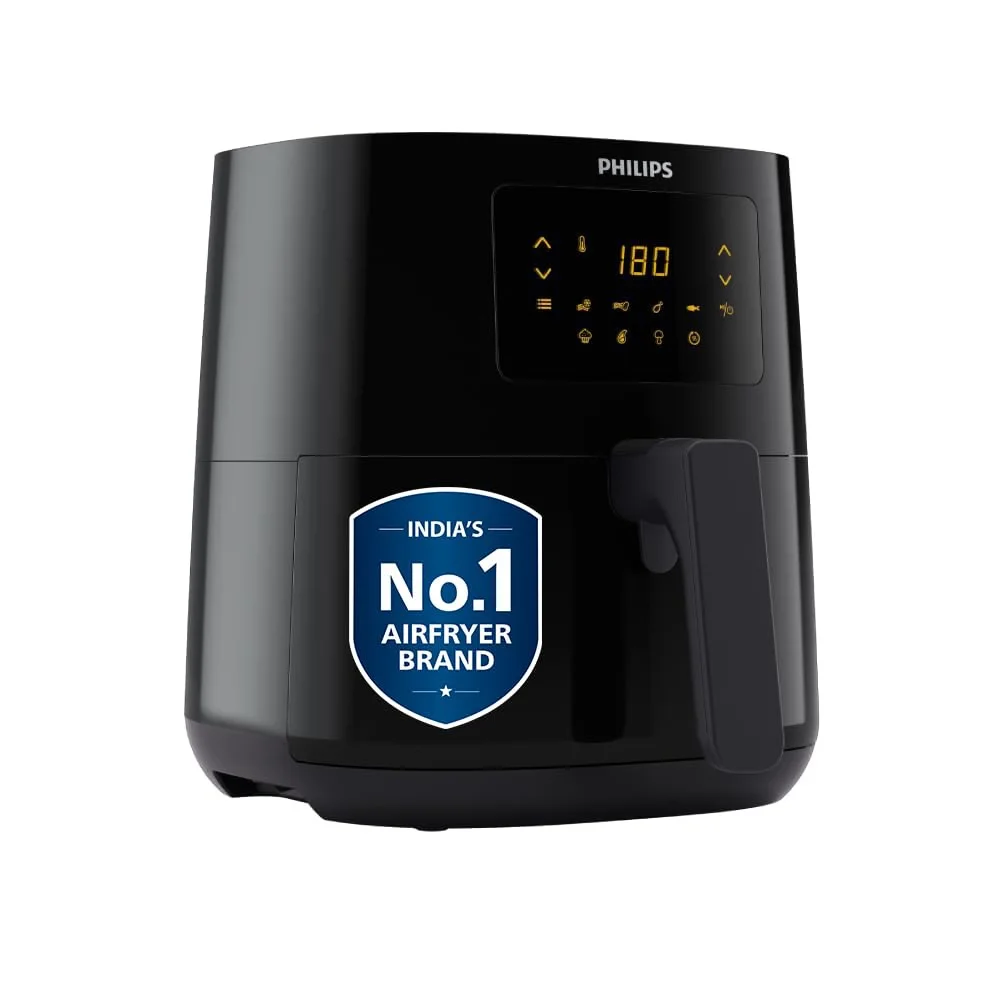 HD9252 (1) PHILIPS HD9252/90 Digital Air fryer | 4.1L Capacity | Touch Panel | Rapid Air Technology | Adjustable Temperature Control | Compact Design |100% Food Safe - Image 1