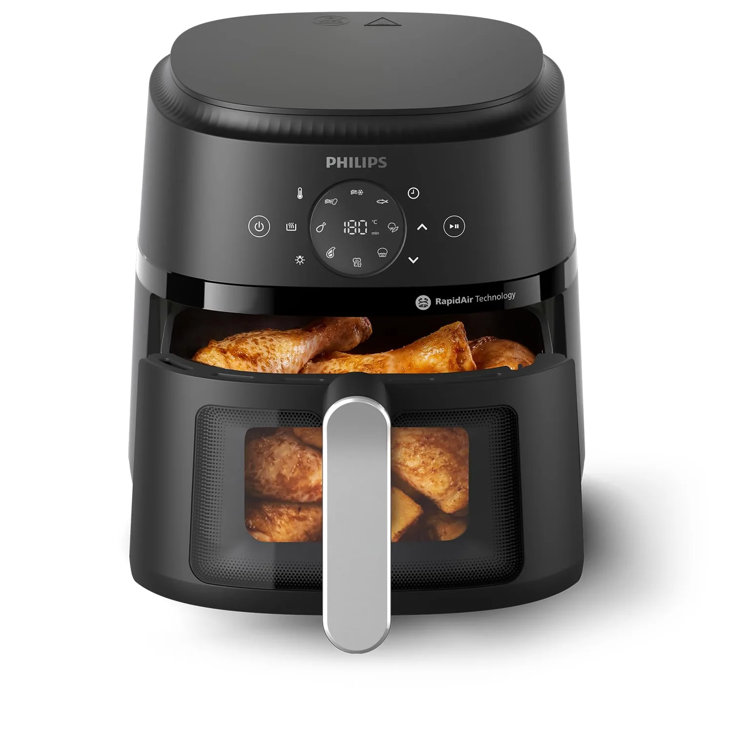 NA221 (1) PHILIPS NA221/00 Air Fryer | 4.2L |1500W | Rapid Air Technology | Digital Touch Screen | 13 Presets | 80–200°C | Black - Image 1