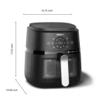PHILIPS NA221/00 Air Fryer | 4.2L |1500W | Rapid Air Technology | Digital Touch Screen | 13 Presets | 80–200°C | Black - Image 4