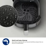 PHILIPS NA221/00 Air Fryer | 4.2L |1500W | Rapid Air Technology | Digital Touch Screen | 13 Presets | 80–200°C | Black - Image 6