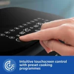 PHILIPS NA352/00 Dual Basket Airfryer, 9L Capacity | Double Basket Design | Rapid Air Technology | Digital Touch Panel | Adjustable Temperature & Timer | 100% Food Safe - Image 3